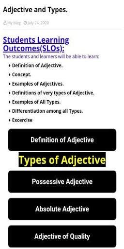 Adjective and Types скриншот 2