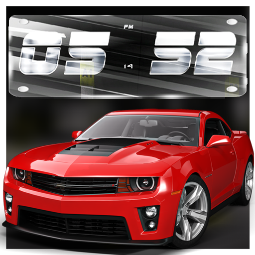 3D Super Cars Clock Wallpaper HD иконка