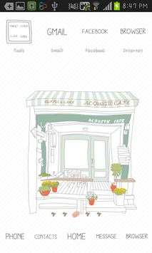 Cafe Mint GO Launcher theme screenshot 1