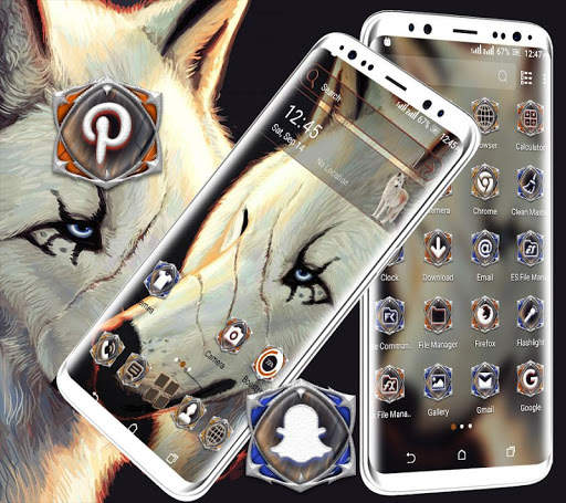 White Wolf Launcher Theme screenshot 2