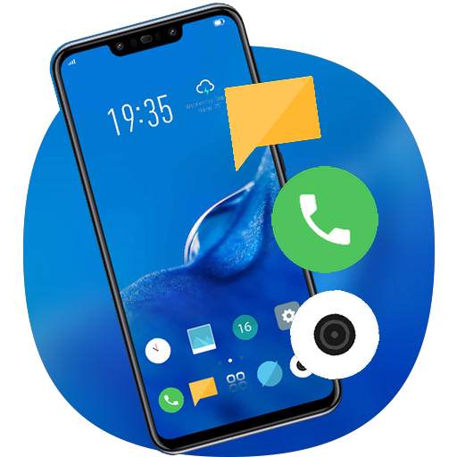 Blue flower dew theme ml 9 hd launcher 2.0.1