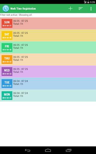 Work Time Registration screenshot 9