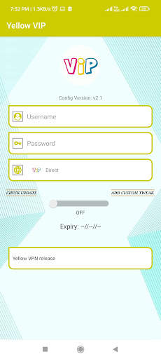 Yellow VIP VPN screenshot 1