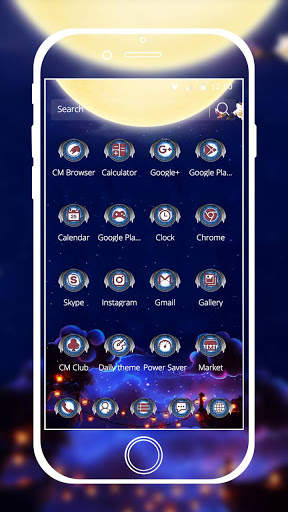 Stars theme purple blue sky screenshot 3