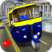 Real auto tuk tuk-Offroad Rickshaw 2020 icon