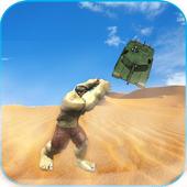 Angry Monster Hero vs Army Helicopter Tanks Battle icon