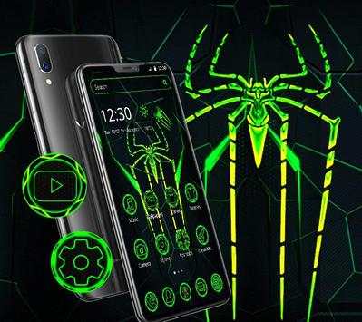 Neon Green Spider Launcher Theme🕷️ screenshot 3