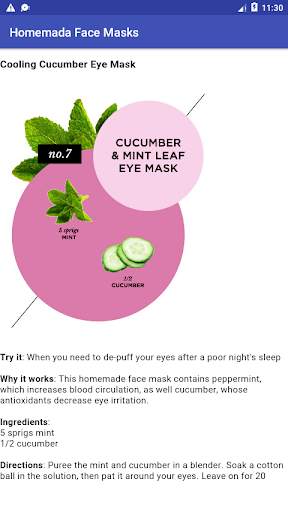 Homemade Face Masks screenshot 5