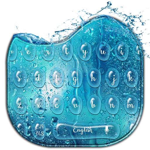 Glass Water Keyboard Theme 10001003