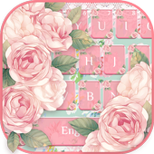 Pink Flower Keyboard icon