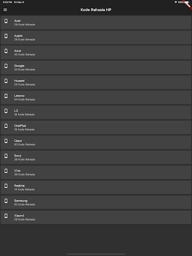 Kode Rahasia HP screenshot 6
