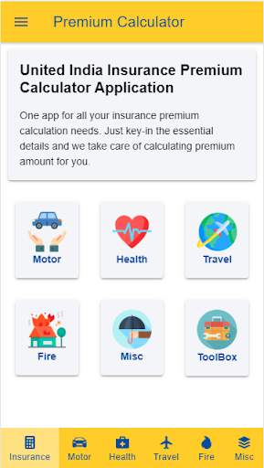 Insurance Premium Calculator for UII screenshot 1