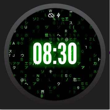 Watch Face - Matrix fans screenshot 1