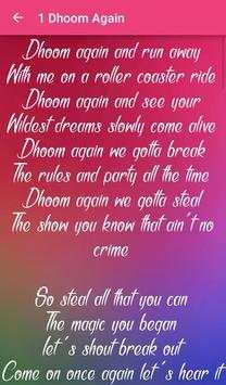 Dhoom 2 Songs Lyrics screenshot 3