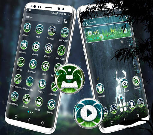 Magical Forest Deer Launcher Theme screenshot 7