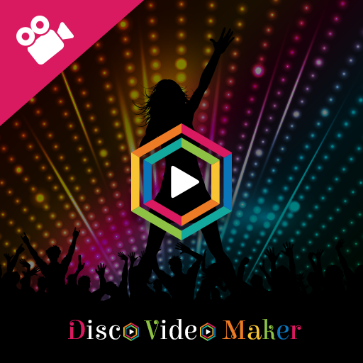 Disco Light Camera Effect video maker &amp; Editor icon