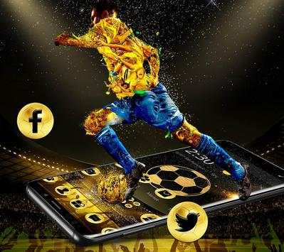 Tema Emas Sepak Bola Mewah screenshot 1