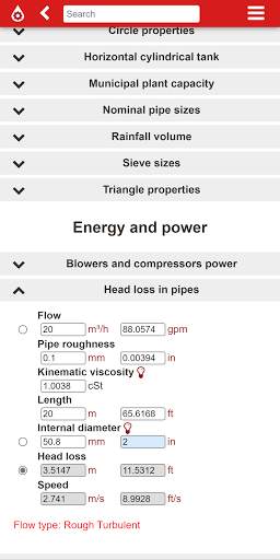Plutocalc Water and Wastewater screenshot 5