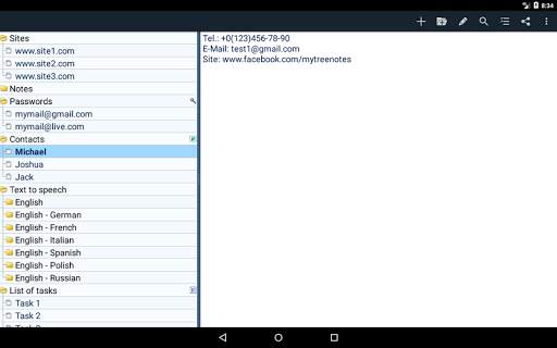 Notepad with folders - MyTreeNotes screenshot 11