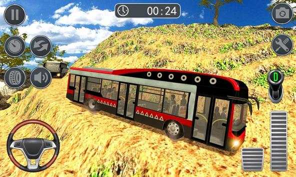 Hill Bus Climbing Sim 2019 - Offroad Bus Driving screenshot 1