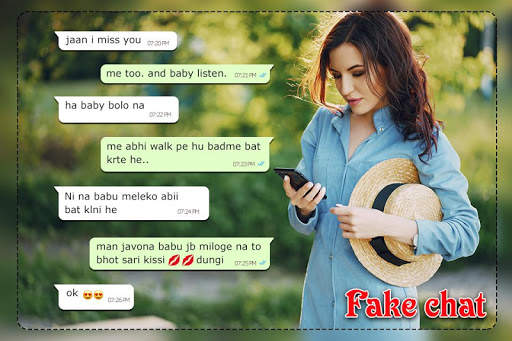 Fake Chat With Girlfriend : Fake Conversations 1 تصوير الشاشة