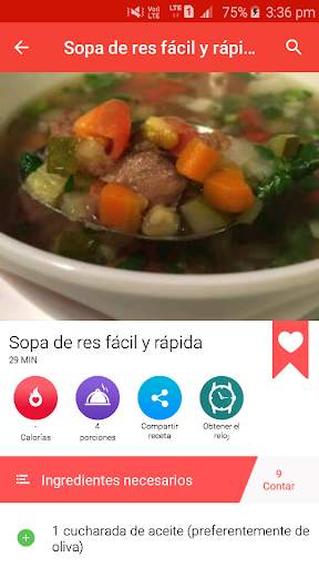 Recetas de sopa screenshot 3