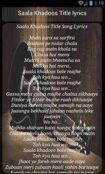 Saala Khadoos All Songs screenshot 3