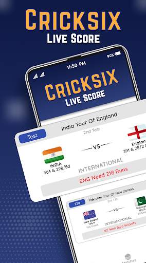CrickSix - Live Cricket Score screenshot 2