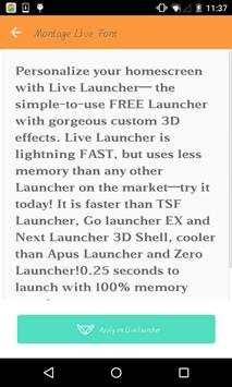 Clean font #2 - Live Launcher screenshot 1