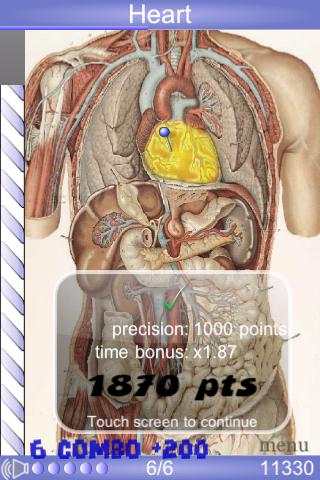 Speed Anatomy Quiz Free screenshot 1