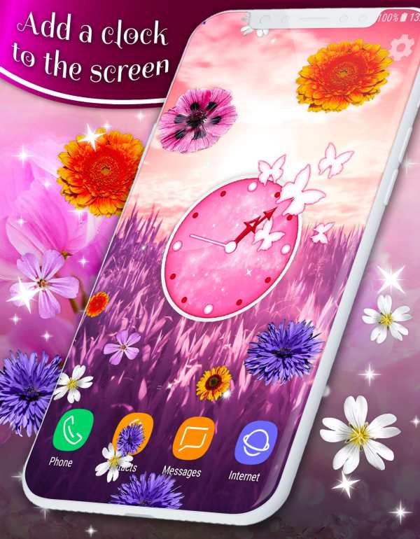 Pretty Flowers Touch on Screen Prank screenshot 1
