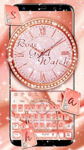 Rose Gold Watch Keyboard screenshot 1