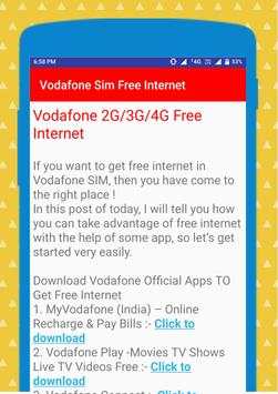 Vodafone Free Internet Tricks स्क्रीनशॉट 4