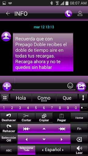 THEME FOR AI TYPE BLACK PURPLE screenshot 3