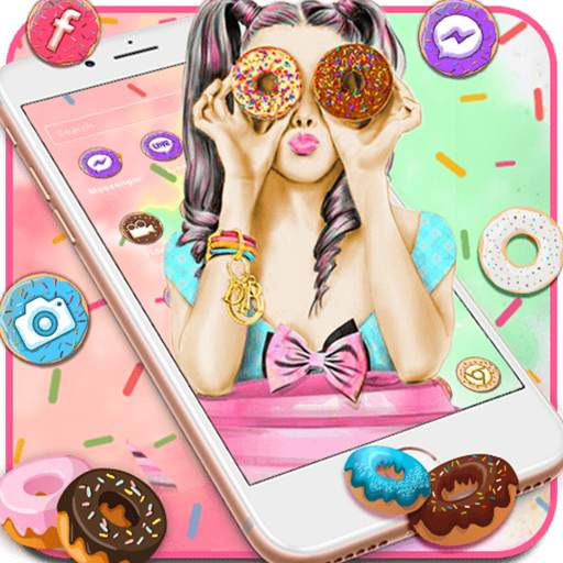 Donut, Girl Themes & Live Wallpapers 1.0