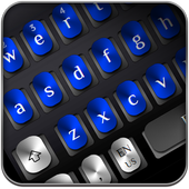 Cool Blue Metal Keyboard icon