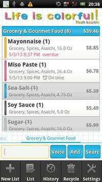 Simple! Custom Shopping List screenshot 3