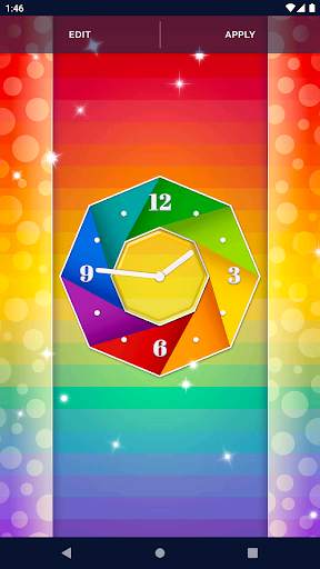 Rainbow Clock HD Wallpapers screenshot 4
