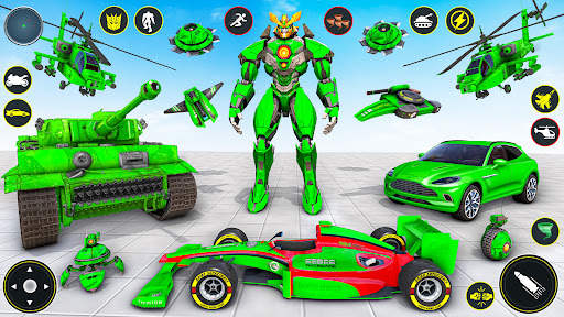 Helicopter Robot Car Game 3d screenshot 2