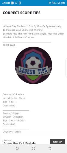 Legend Tipster screenshot 4