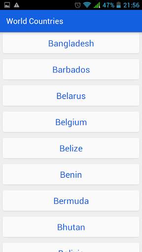 World Countries screenshot 2