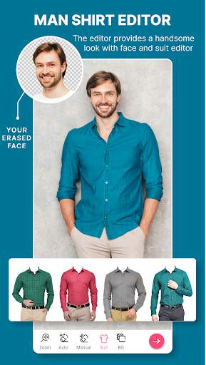 Man Shirt Photo Suit Montage screenshot 1