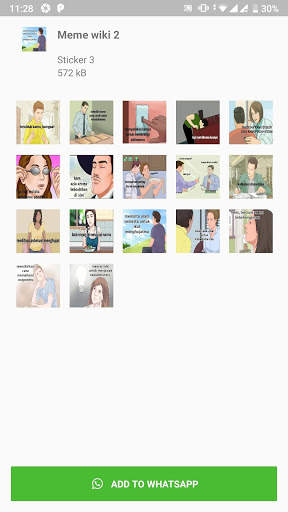 Kumpulan Stickers Lucu Apps For WhatsApp screenshot 9