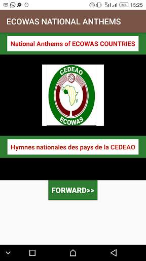 ECOWAS NATIONAL ANTHEMS 1 تصوير الشاشة