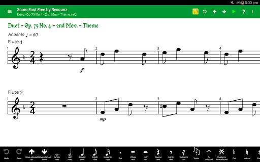 Score Fast Free: compose, notate & play music screenshot 10