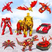 Lion robot game - multi robots logo