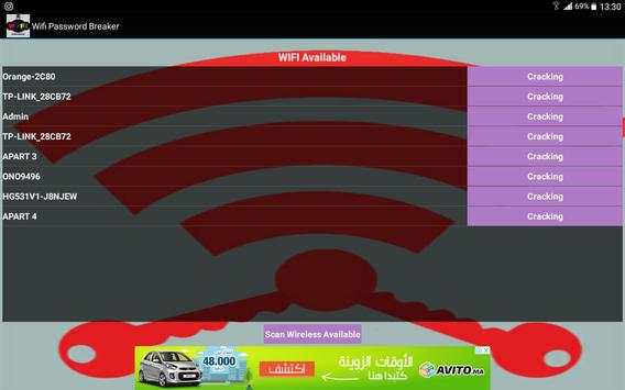 Wifi Password Breaker (Prank) screenshot 2
