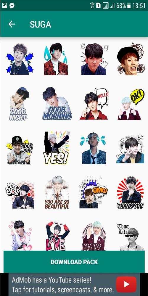 BTS WA Sticker Bangtan Boys screenshot 6