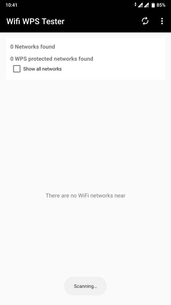 WPS WPA WIFI PIN TESTER screenshot 1