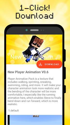 Player Animation Mod 1 تصوير الشاشة